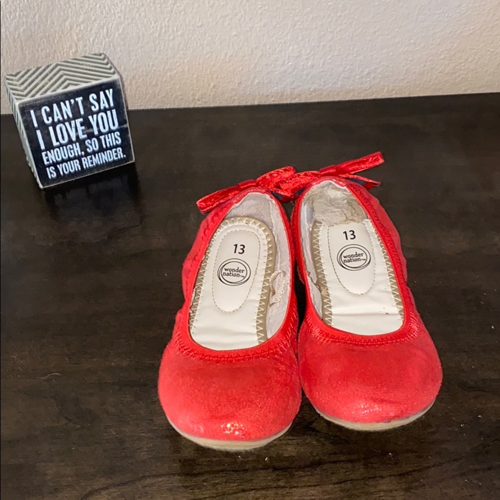 Red slip ons
